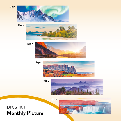 DTCS 1101 Nature's Harmony Desk Table Signature Calendar 2027