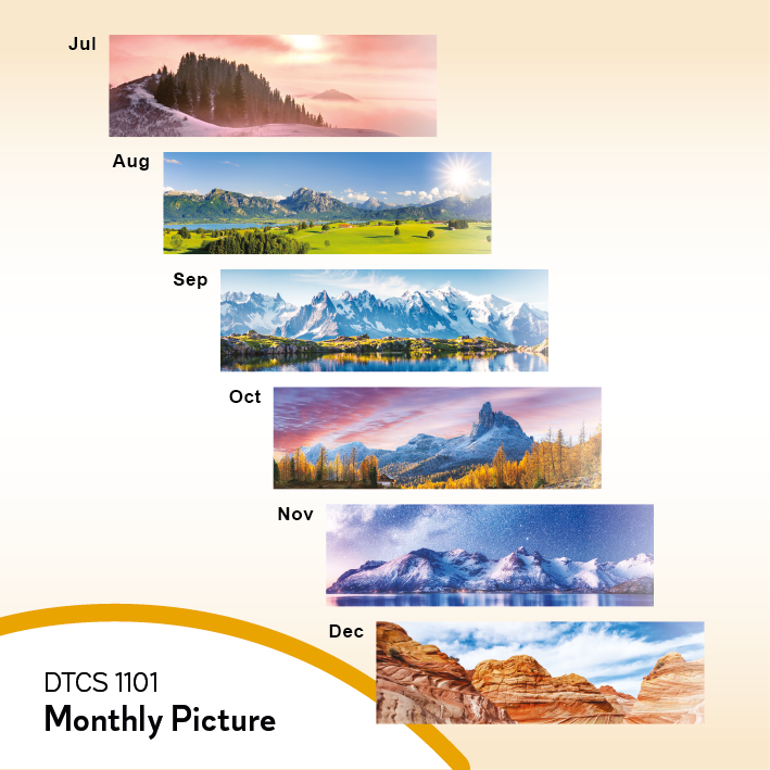 DTCS 1101 Nature's Harmony Desk Table Signature Calendar 2027