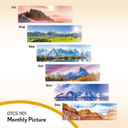 DTCS 1101 Nature's Harmony Desk Table Signature Calendar 2027