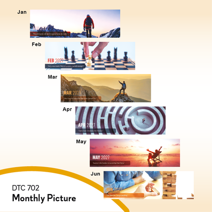 DTC 702 Table Calendar 2027 Custom Logo Malaysia
