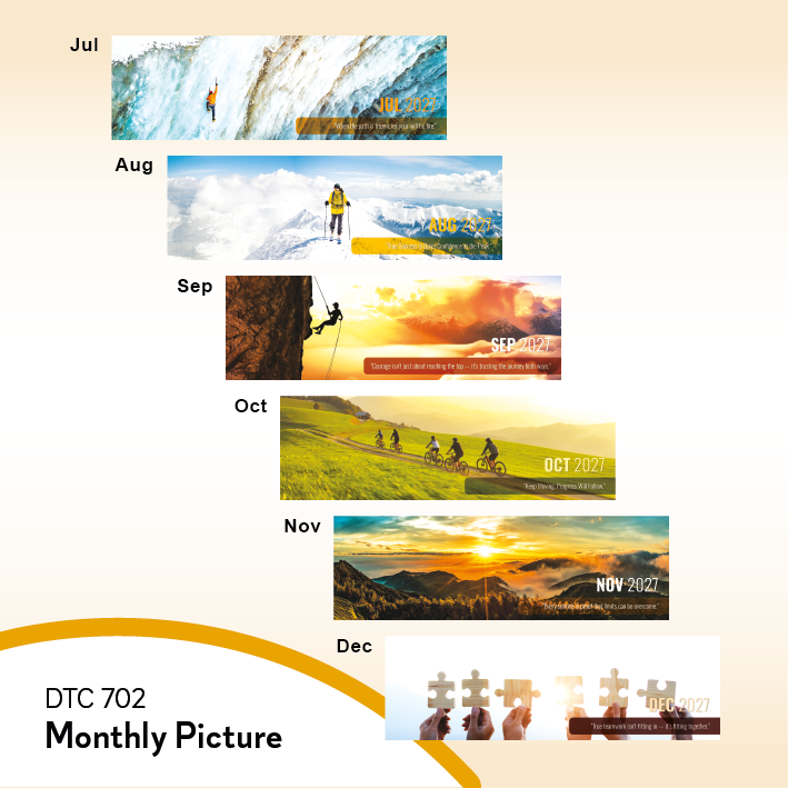 DTC 702 Table Calendar 2027 Custom Logo Malaysia