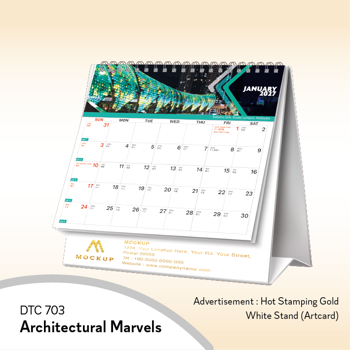 Table Calendar 2027, Custom Calendar, Desk Calendar, Corporate Gift, Year End Gift, Custom Logo Printing, Office Calendar, Promotional Gift, Staff Gift, Client Gift