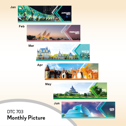 DTC 703 Table Calendar 2027 Custom Logo Malaysia