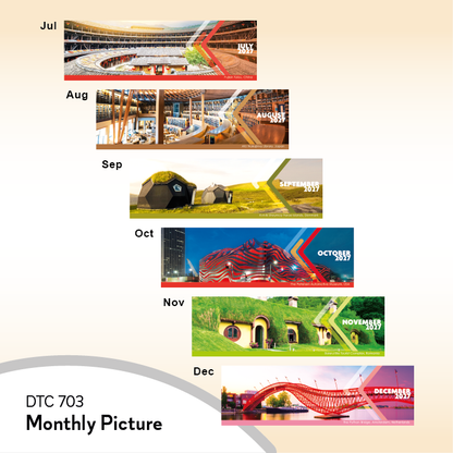 DTC 703 Table Calendar 2027 Custom Logo Malaysia