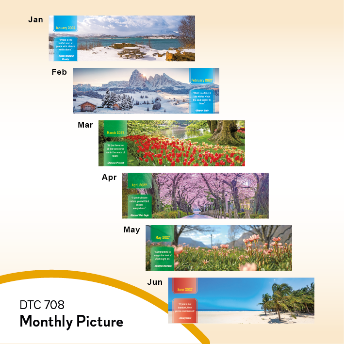 DTC 708 Table Calendar 2027 Custom Logo Malaysia