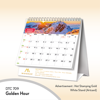 DTC 709 Table Calendar 2027 Custom Logo Malaysia