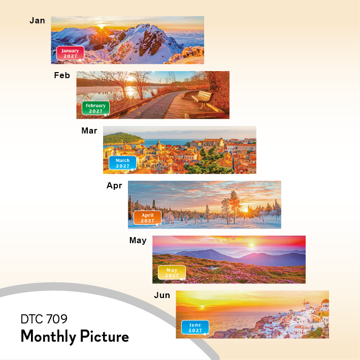 DTC 709 Table Calendar 2027 Custom Logo Malaysia