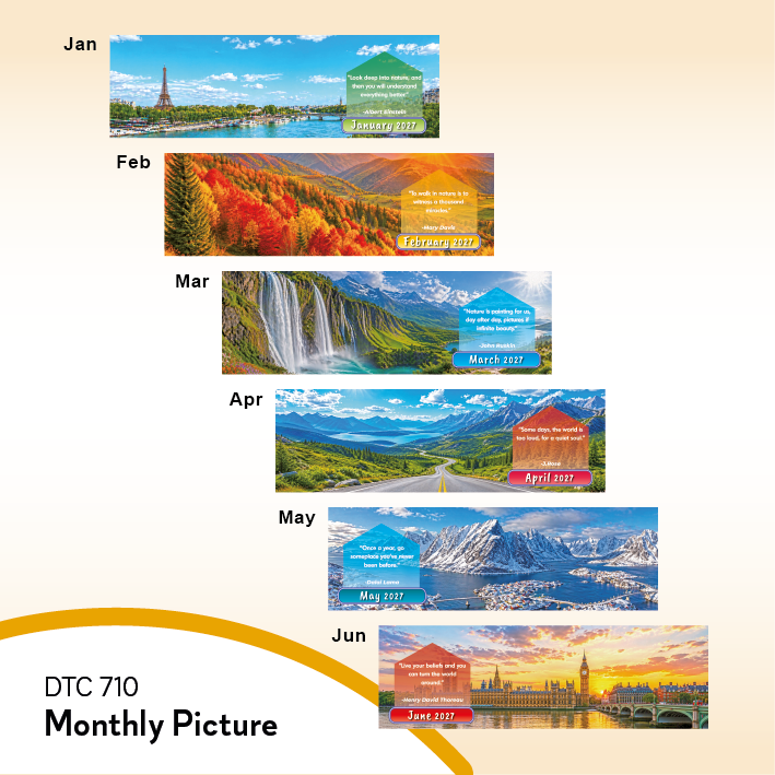 DTC 710 Table Calendar 2027 Custom Logo Malaysia