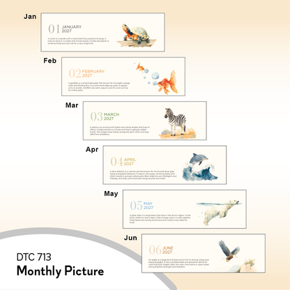 DTC 713 - Life In Hues (With Quotes) Desk Table Calendar 2027