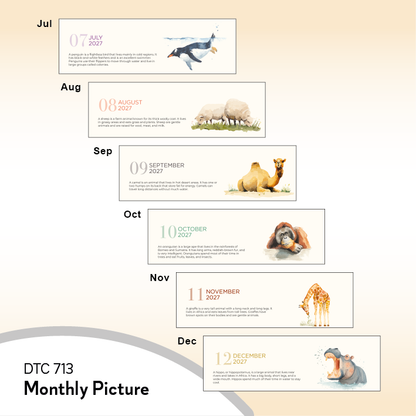 DTC 713 - Life In Hues (With Quotes) Desk Table Calendar 2027