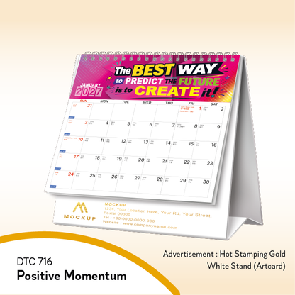 DTC 716 Positive Momentum Desk Table Calendar 2027