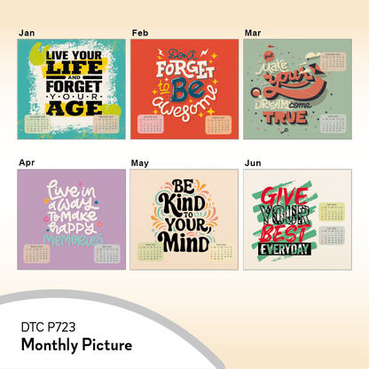 DTC P723 - Good Vibes Desk Table Calendar 2027