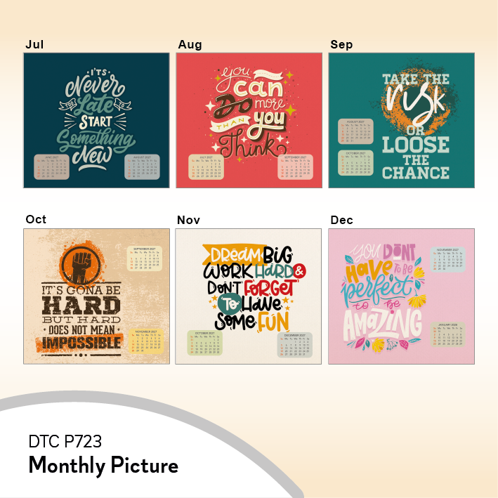 DTC P723 - Good Vibes Desk Table Calendar 2027