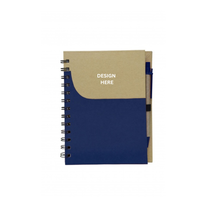 EC05 Eco Notepad with Pen - Custom Logo Printing