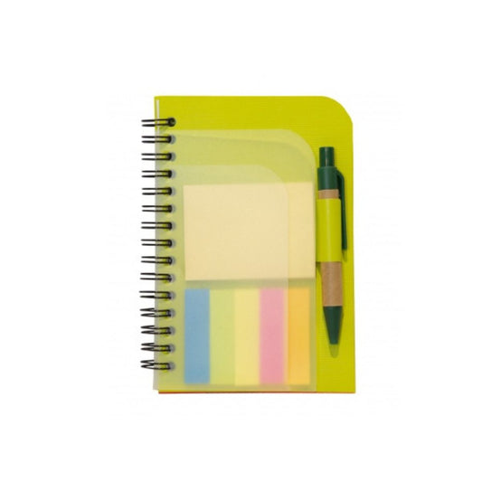 EC16 Eco Notepad with Sticky Notepad and Pen – Custom Logo Printing