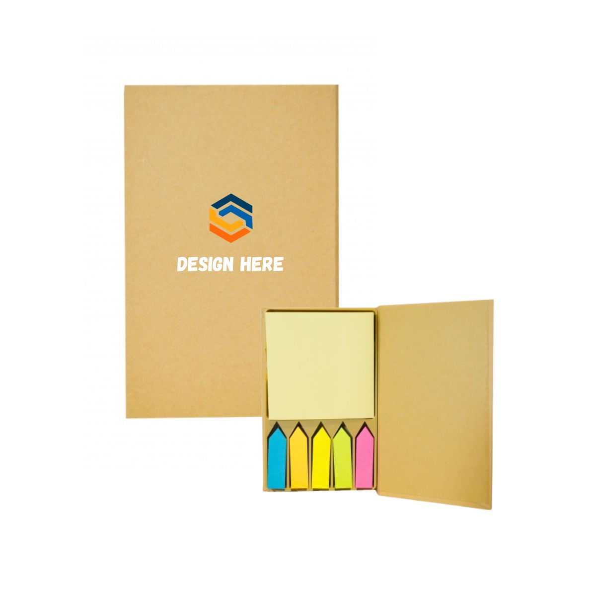 EC19 Eco Notepad with Sticky Notepad and Pen – Custom Logo Printing