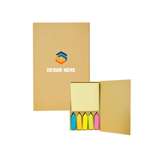 EC19 Eco Notepad with Sticky Notepad and Pen – Custom Logo Printing