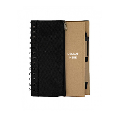 EC25 Eco Notepad with Non-Woven Pouch with Pen – Custom Logo Printing