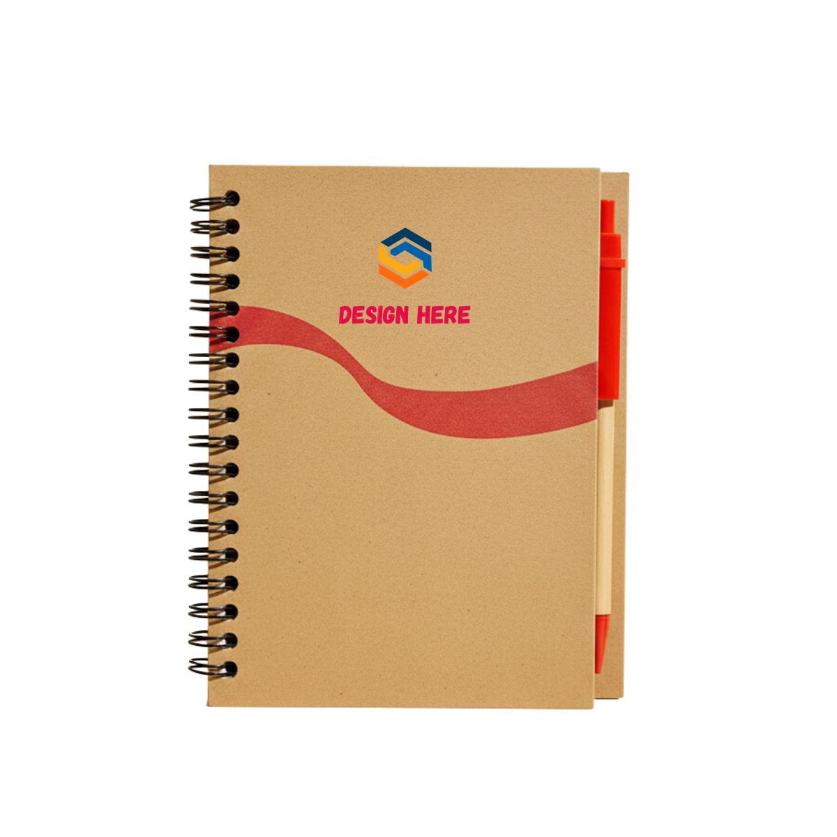 EC36 Eco Notepad with Pen - Custom Logo Printing