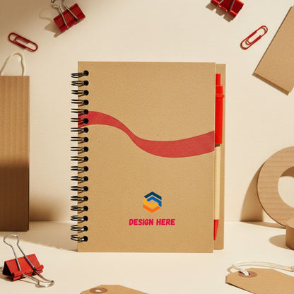 EC36 Eco Notepad with Pen - Custom Logo Printing