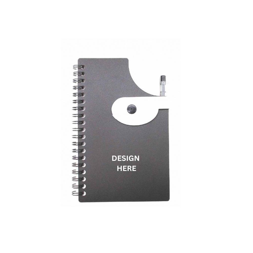 EC40 PVC Notepad with Pen - Custom Logo Printing