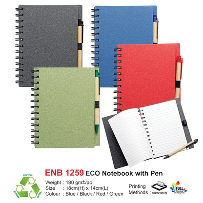 GI20612 Corporate Gift Set | Eco Notebook | Pen