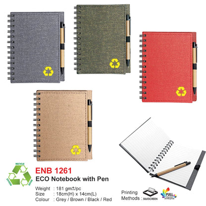 GI20614 Corporate Gift Set | Eco Notebook | Pen