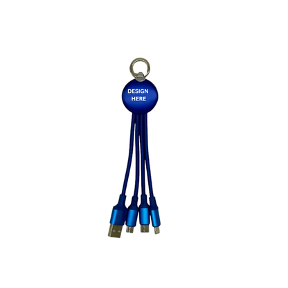 EP36 3-in-1 retractable USB cable with custom logo printing