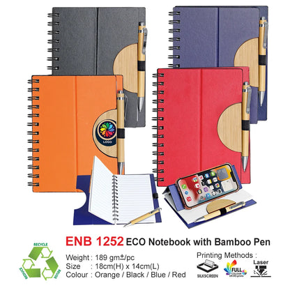 Eco Notebook with Bamboo Pen (ENB1252)