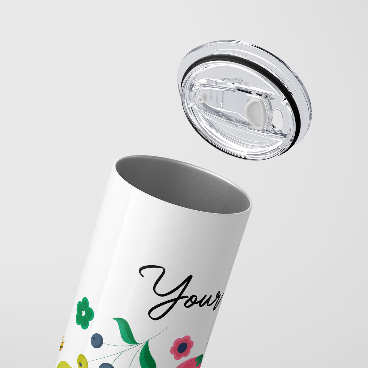 Personalised Tumbler Wildflower  D6