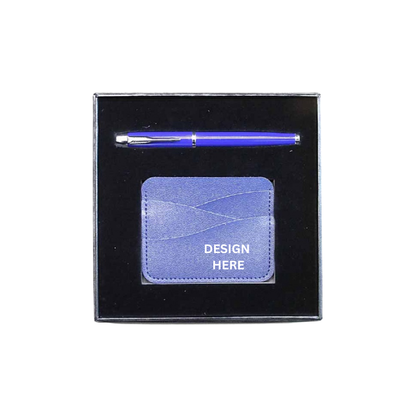 GB09 Gift Box Set Card Holder & Metal Pen