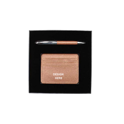 GB18 2 in 1 Gift Box Set Card Holder & Metal Pen
