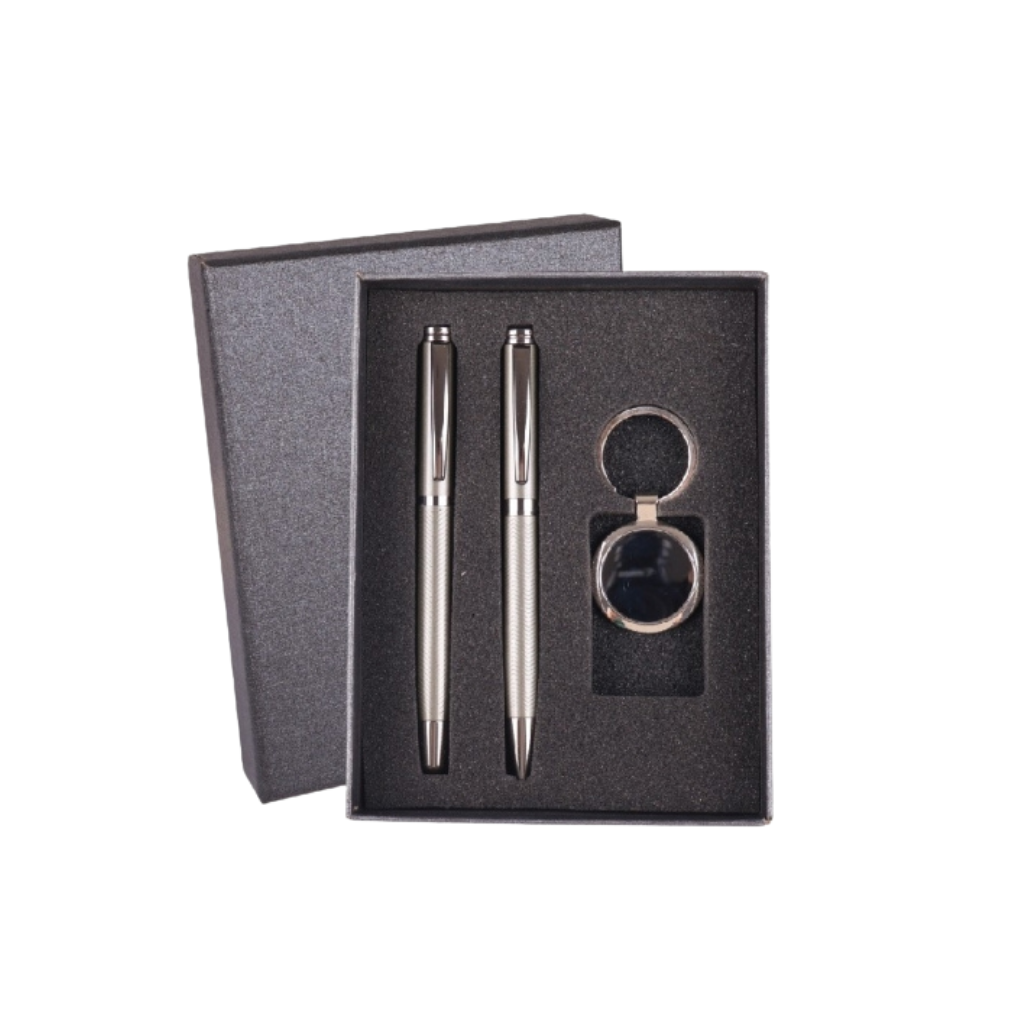 GBA 865 corporate Gift Set consist of couple set metal pen and Keychain holder 