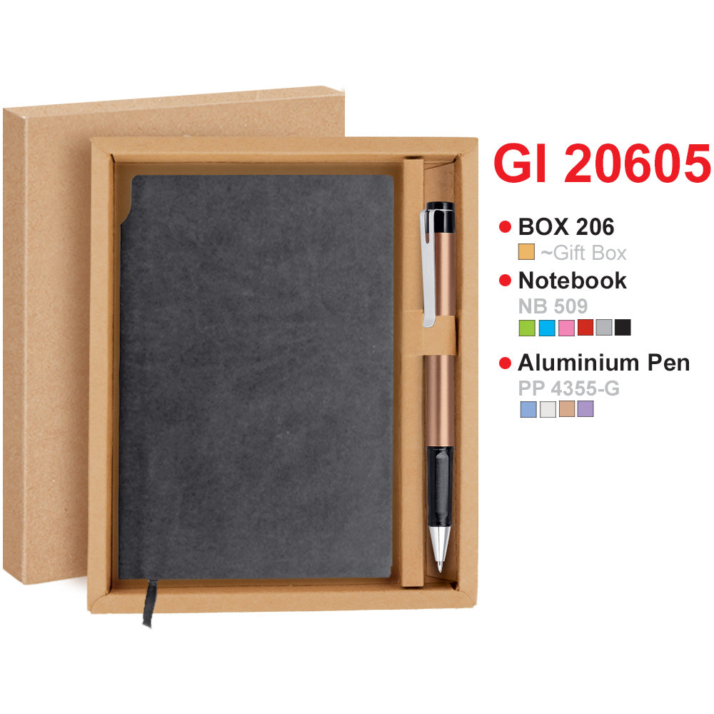 GI20605 Corporate Gift Set | PU Notebook | Pen