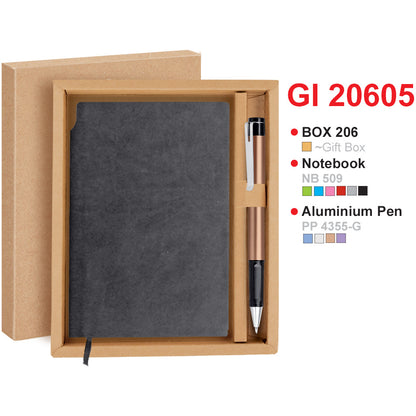 GI20605 Corporate Gift Set | PU Notebook | Pen