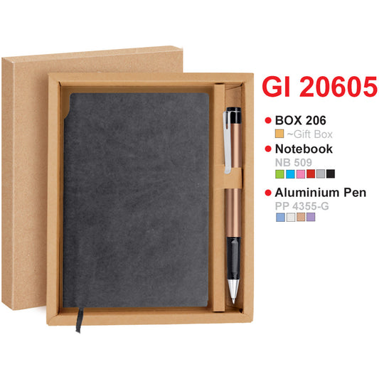 GI20605 Corporate Gift Set | PU Notebook | Pen