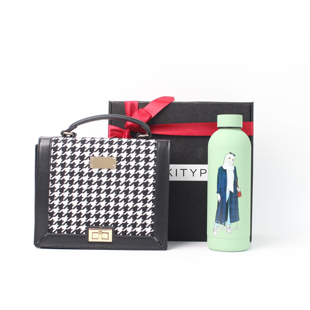 Personalised Gift Set Chloe totebag and Luxe tumbler with custom name