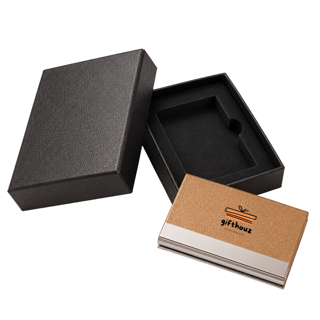 Gift set of card holder with custom printing | Laser engraving | UV printing  | Gift for staffs marketing or VVIP Clients