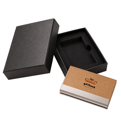 Gift set of card holder with custom printing | Laser engraving | UV printing  | Gift for staffs marketing or VVIP Clients