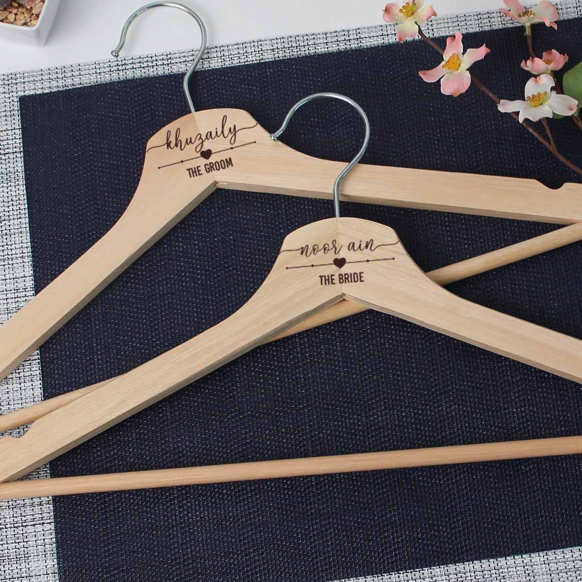 Wooden Hanger with personalised name