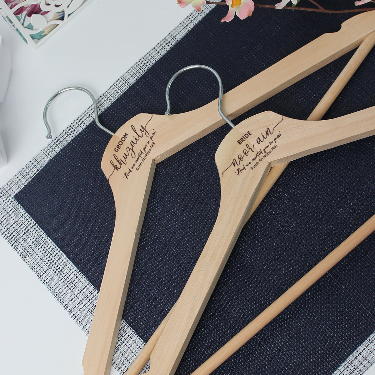 Wooden Hanger with personalised name