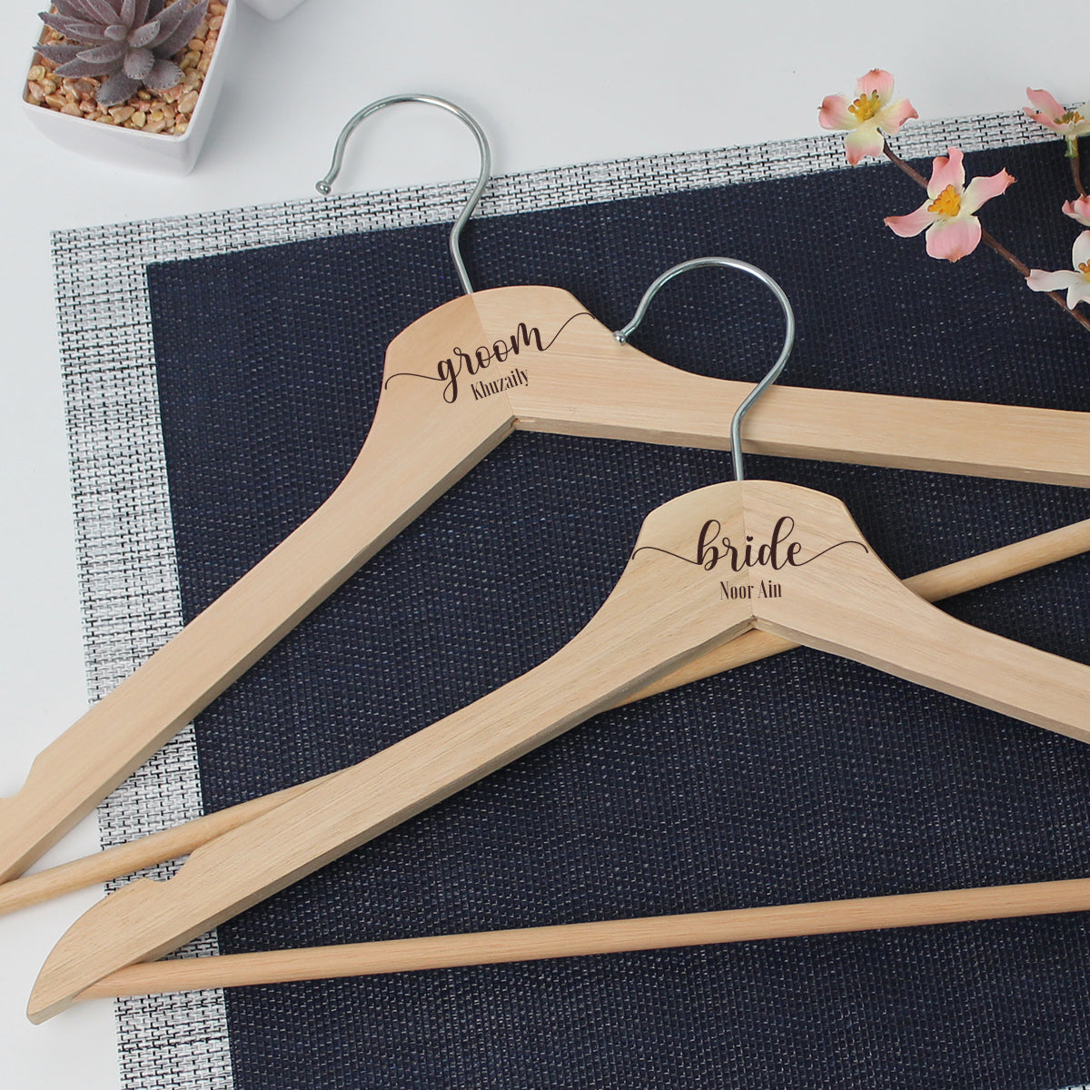 Wooden Hanger with personalised name