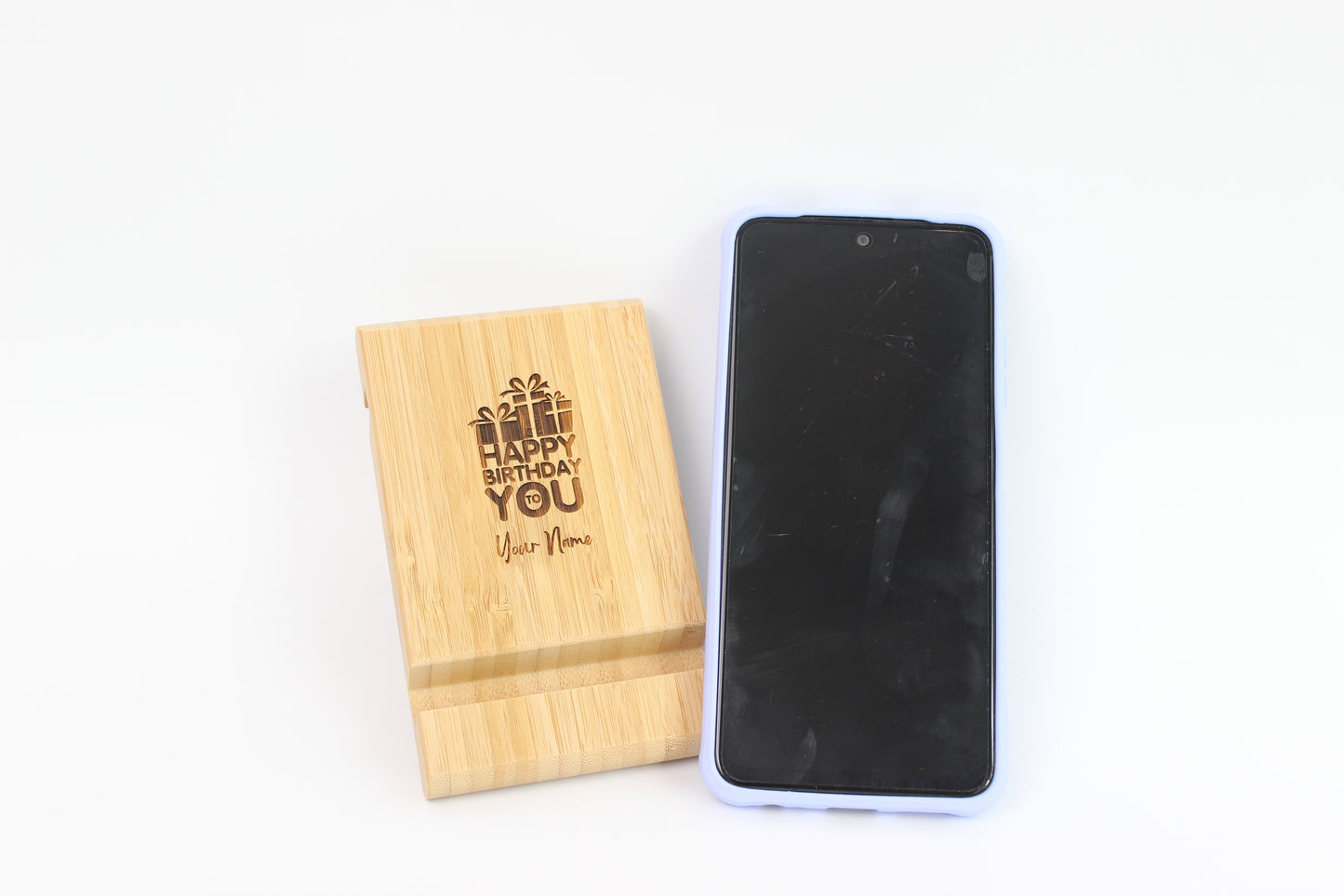 Gift Set Wooden Tumbler with Stand Phone