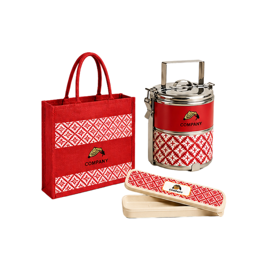 gift set lunch box | Corporate Gift| Custom logo printing for lunch box