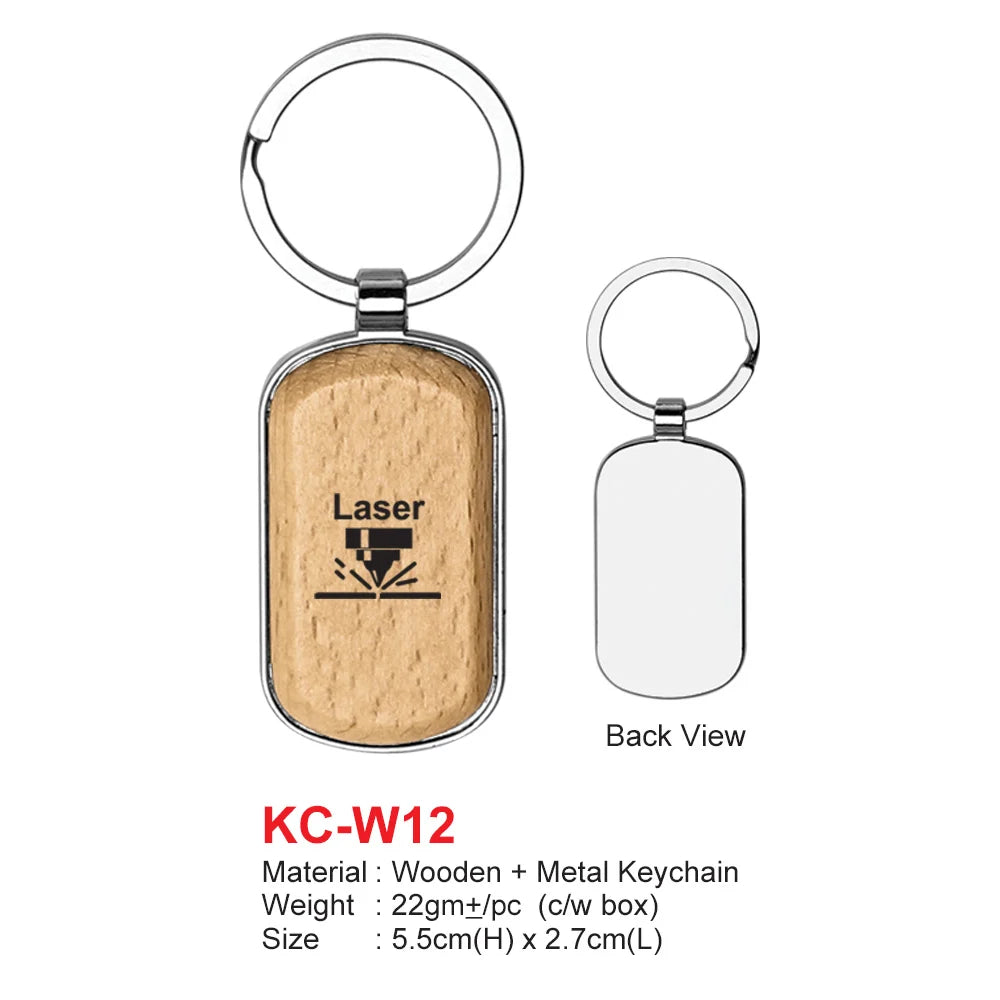 Wooden Keychain (KC-W12) | Keychain Supplier for gift events