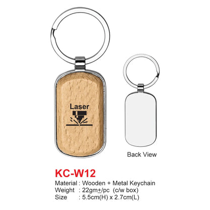Wooden Keychain (KC-W12) | Keychain Supplier for gift events
