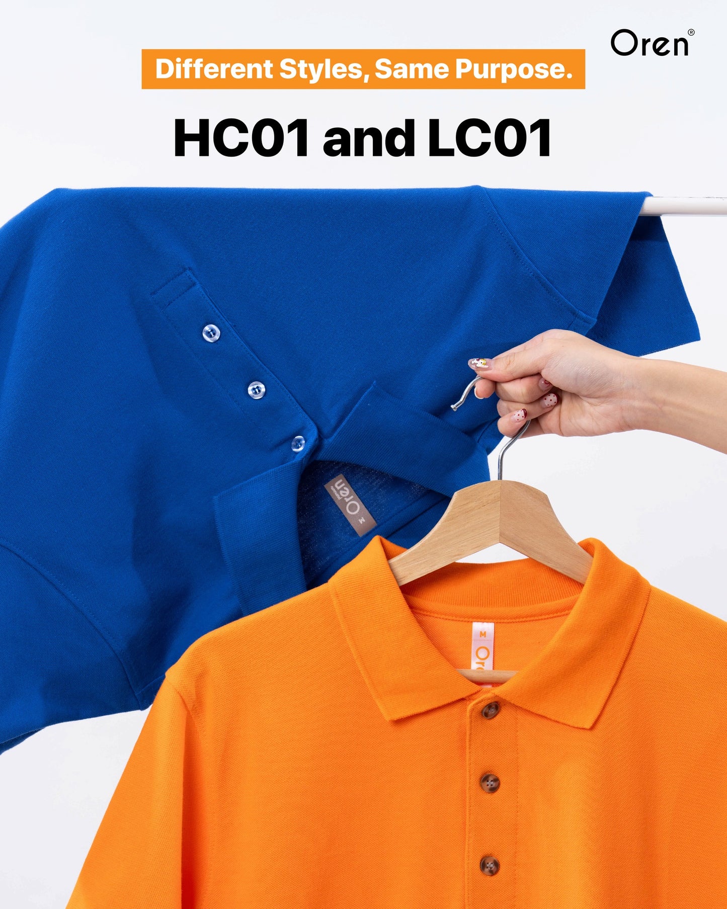 LC01 Tshirt Premium Polo Collar Unisex CVC Cotton