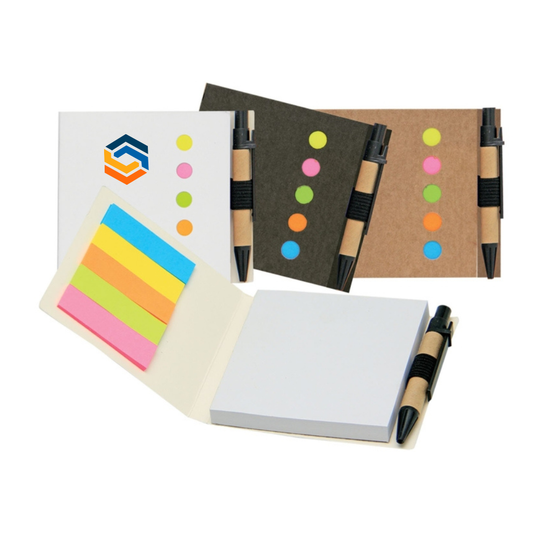 MP 1230 Memopad With Pen & Sticky Note – Custom Logo Printing