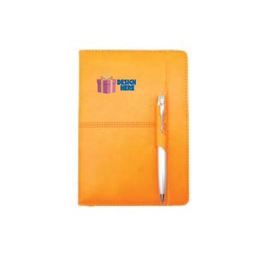 NB65 PU Leather Notebook with Mini Pen Organizer Holder