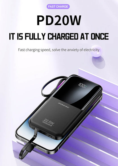 PINENG 22.5W Fast Charge Power Bank – 10000mAh (PN-797PD)
